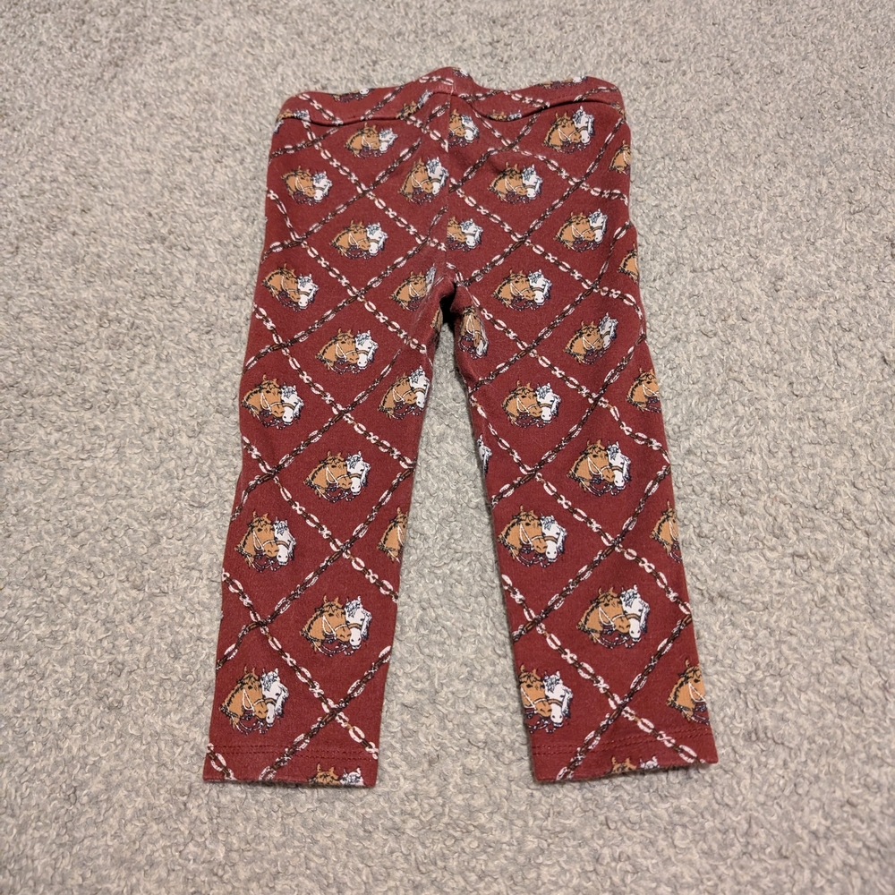 3 For $18 Janie and Jack Brown Patterned Leggings - Picture 3 of 4
